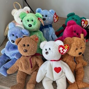 Open to offers - Beanie Baby Bear Lot - Ty Beanie Babies Plush Toy Collection